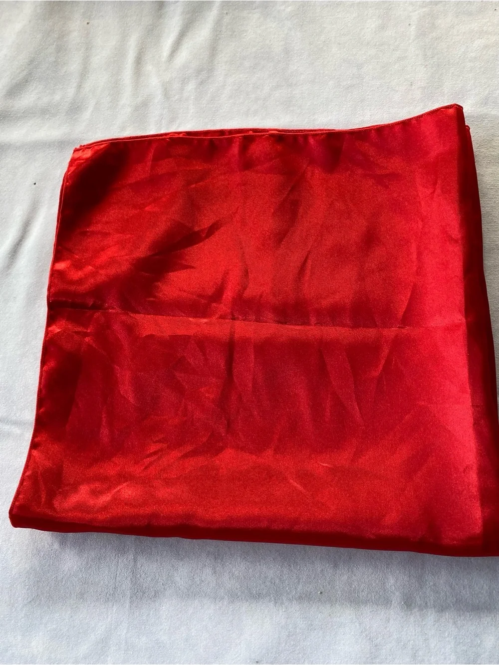 Red Satin Scarf For Halloween
